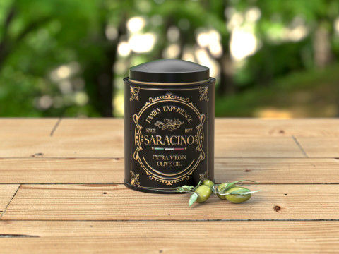 Saracino brand olive oil packaging 3D Модель