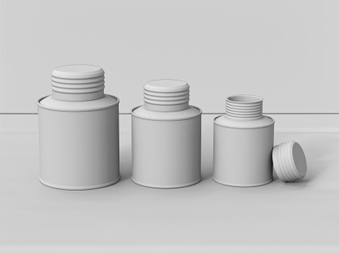 Saracino brand olive oil packaging 3D Модель