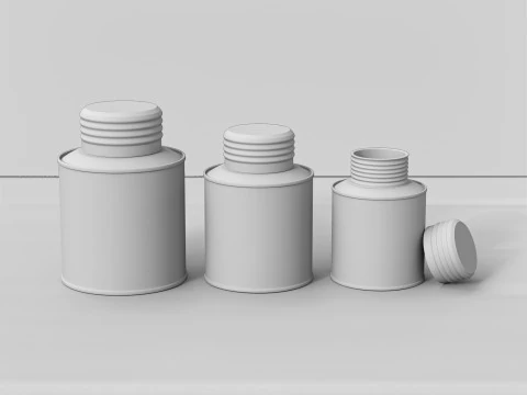 Saracino brand olive oil packaging 3D Model