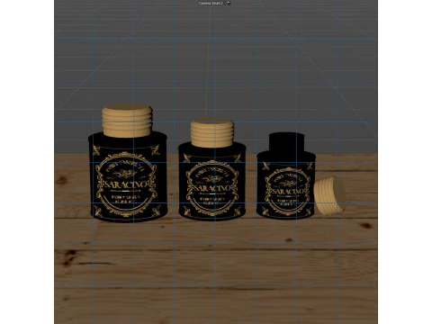 Saracino brand olive oil packaging 3D Model