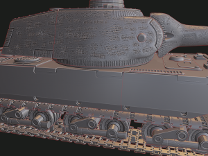 vk 10001 p tanks mammut 3D Baskı Modeli