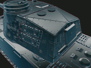 vk 10001 p tanks mammut 3D Baskı Modeli