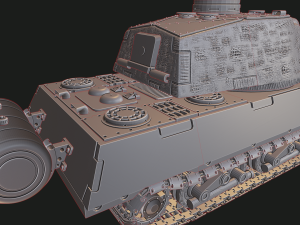 vk 10001 p tanks mammut 3D Baskı Modeli