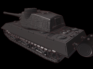 vk 10001 p tanks mammut 3D Baskı Modeli