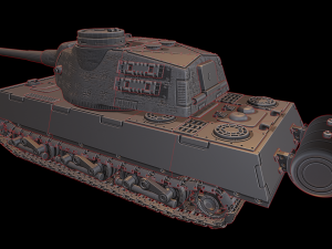 vk 10001 p tanks mammut 3D Baskı Modeli