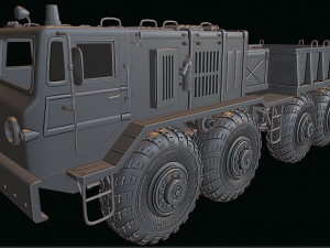 maz 537 truck 3D Baskı Modeli