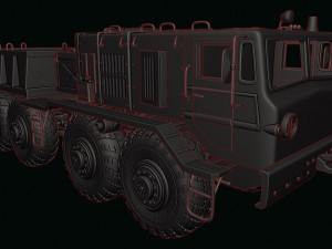 maz 537 truck 3D Baskı Modeli