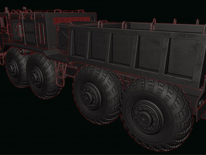 maz 537 truck 3D Baskı Modeli