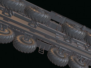 maz 537 truck 3D Baskı Modeli