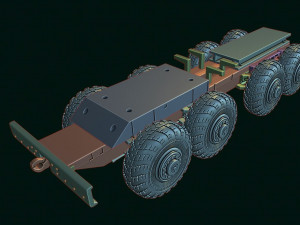 maz 537 truck 3D Baskı Modeli