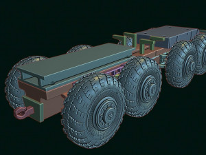 maz 537 truck 3D Baskı Modeli