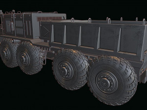 maz 537 truck 3D Baskı Modeli