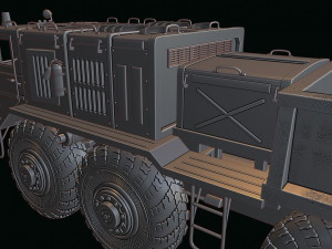 maz 537 truck 3D Baskı Modeli