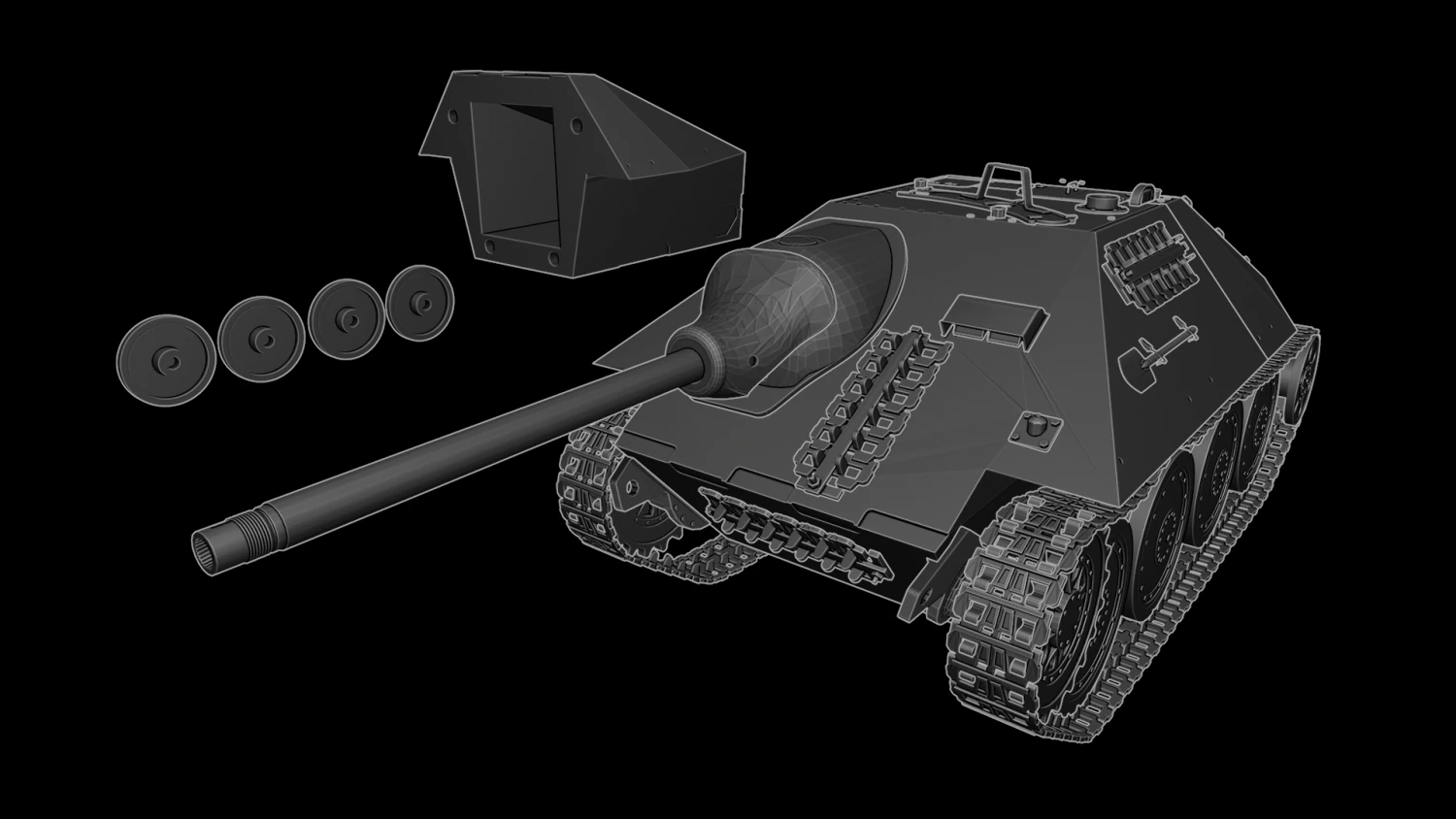 hetzer tanks 3D Print Model .c4d .max .obj .3ds .fbx .stl .blend 