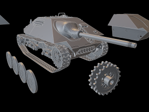 hetzer tanks Modelo de impresión 3D