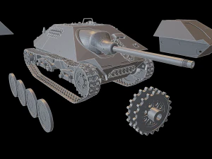 hetzer tanks 3D Print Model