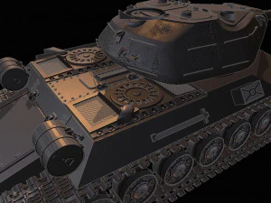 tanques &eacute; 4 Modelo de Impressão 3D