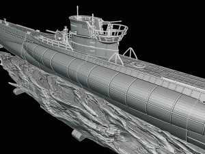 u boot 3D-Druckmodell