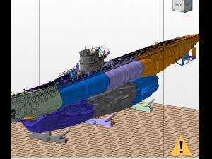 u boot 3D-Druckmodell