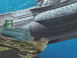 u boot 3D-Druckmodell