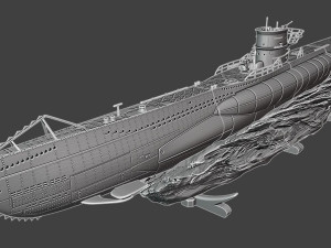 u boot 3D-Druckmodell