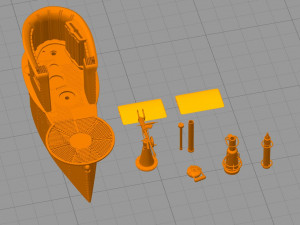 u boot 3D-Druckmodell