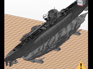 u boot 3D-Druckmodell