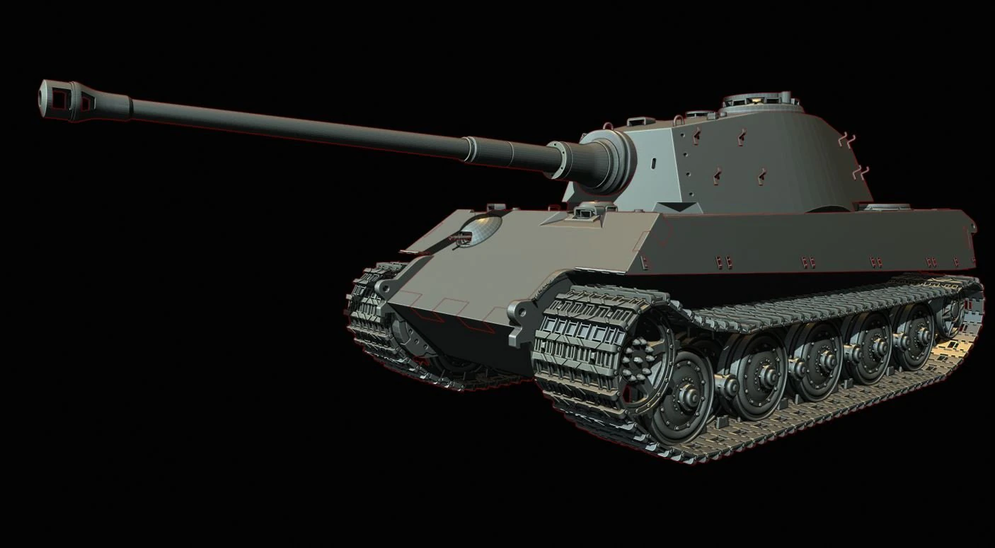 king tiger 2 tanks 3D Print Model .c4d .max .obj .3ds .fbx .stl .blend 