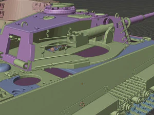 king tiger 2 tanks 3D Print Model