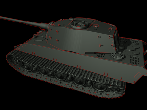 king tiger 2 tanks 3D प्रिंट मॉडल