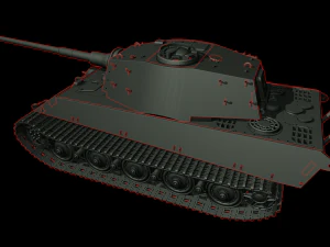 king tiger 2 tanks 3D Print Model