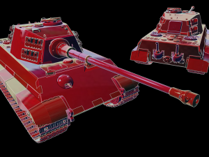 king tiger 2 tanks 3D प्रिंट मॉडल