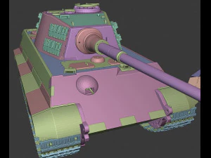 king tiger 2 tanks 3D Print Model