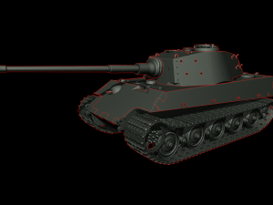 king tiger 2 tanks 3D प्रिंट मॉडल