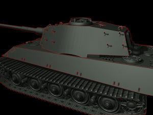 king tiger 2 tanks 3D प्रिंट मॉडल