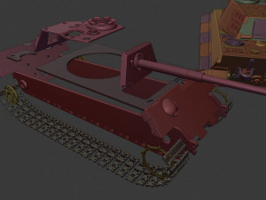 king tiger 2 tanks 3D प्रिंट मॉडल