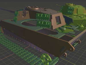 king tiger 2 tanks 3D प्रिंट मॉडल