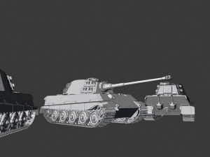 king tiger 2 tanks 3D प्रिंट मॉडल