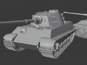 king tiger 2 tanks 3D प्रिंट मॉडल