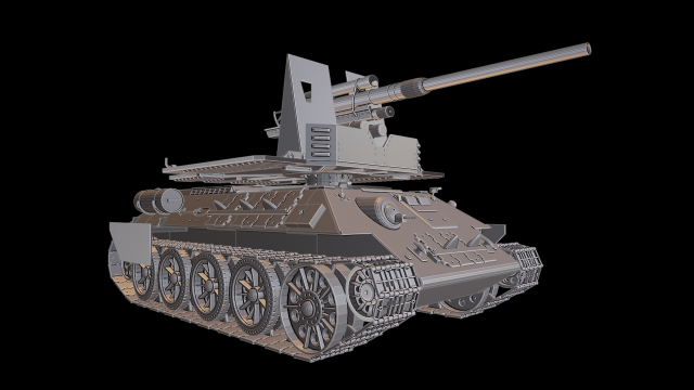 t 34 flask 88 tanks 3D Print Model .c4d .max .obj .3ds .fbx .stl .blend 