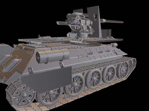 t 34 flask 88 tanks 3D Print Model
