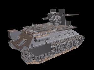 t 34 flask 88 tanks 3D Print Model