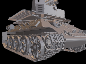 t 34 flask 88 tanks 3D Print Model