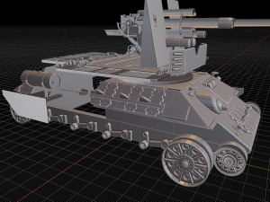 t 34 flask 88 tanks 3D Print Model