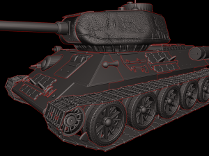 t 34 85 tanks Modèles 3D en vedette