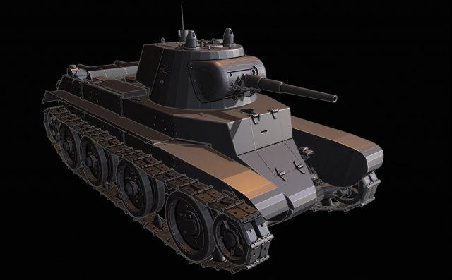 bt7 tanks 3Dプリントモデル .c4d .max .obj .3ds .fbx .stl .blend 