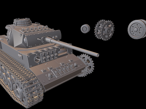 pzkpfw iii ausf l sdkfz141 tanks 3D Print Model