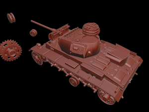pzkpfw iii ausf l sdkfz141 tanks 3D Print Model