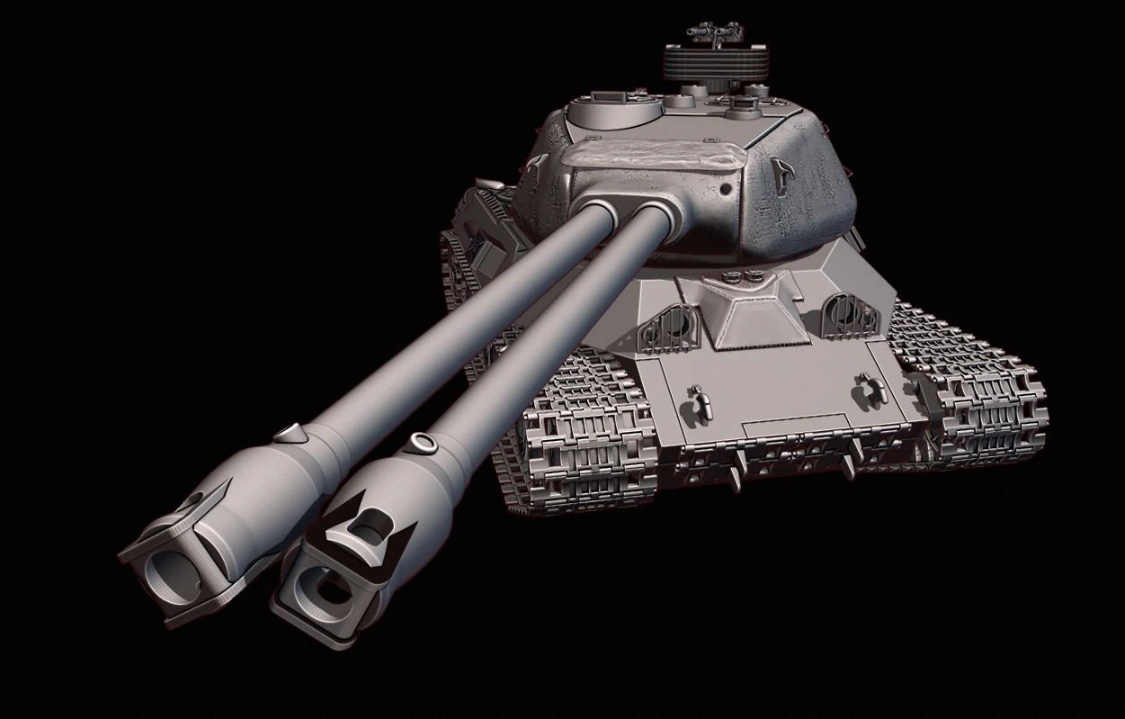 ct 2 tanks 3D Print Model .c4d .max .obj .3ds .fbx .stl .blend 