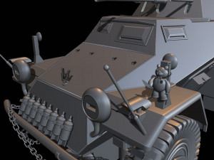 sdkfz 222 track tanks 3D Print Model